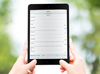 Fill in custom forms in the field. No internet connection needed